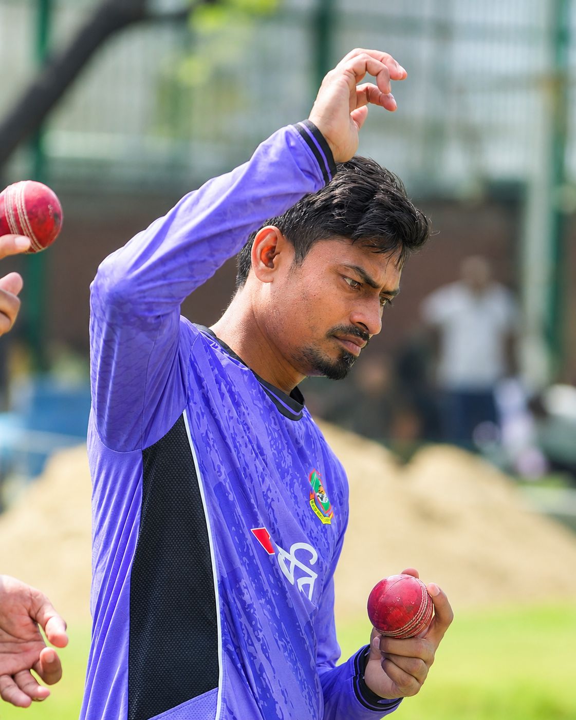 Bangladesh Spinner Taijul Islam Concentrates on His Preparations © BCB