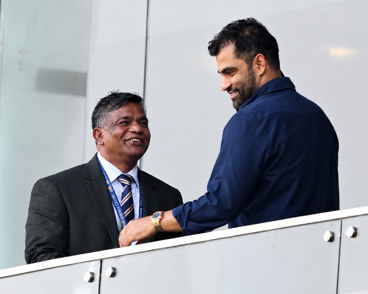 A Smiling Moment Between Tamim Iqbal and Aminul Islam Bulbul © BDCricTime