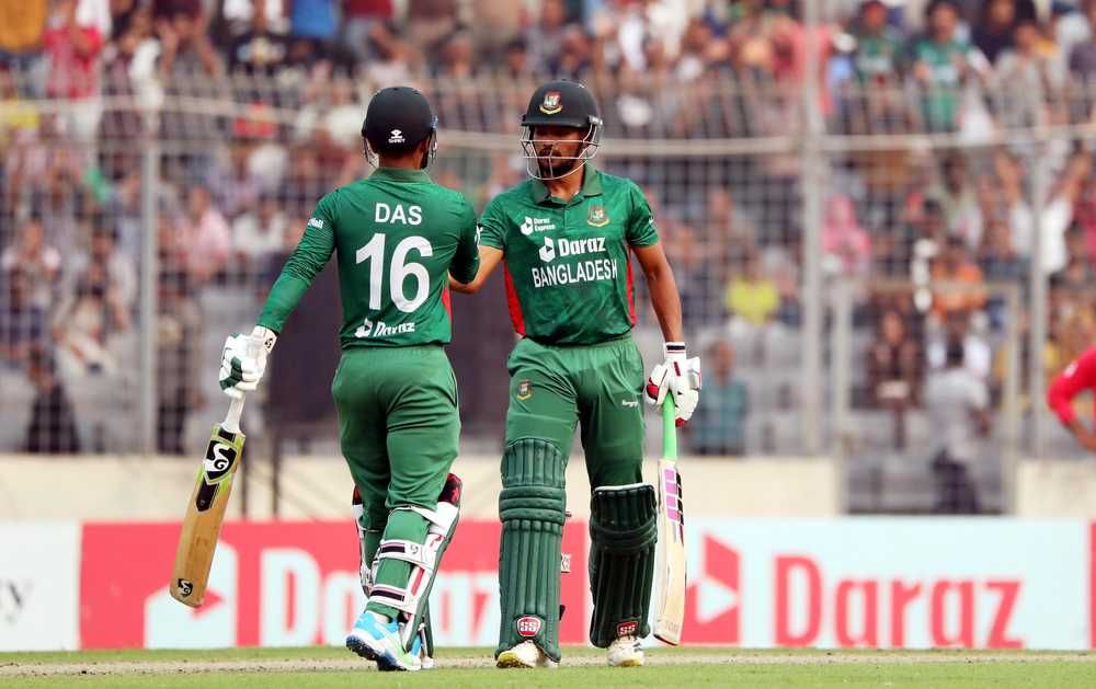 Najmul Hossain Shanto and Litton Das partner for 84 runs