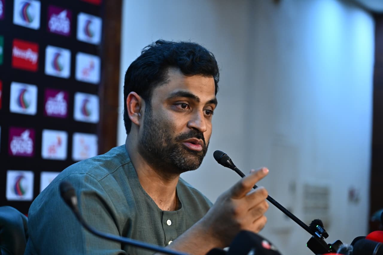 Tamim Iqbal in the press conference ©BDCricTime