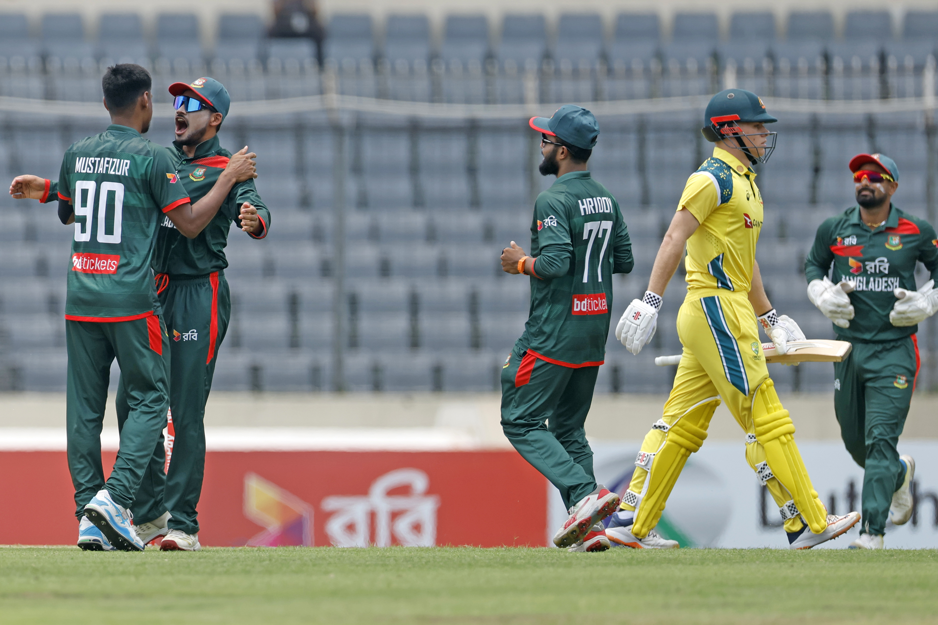 Bangladesh took wickets in regular intervals ©BDCricTime
