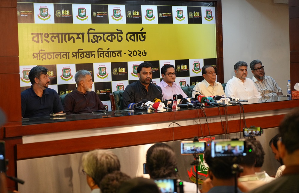 New BCB president Tamim Iqbal at the press ©BCB