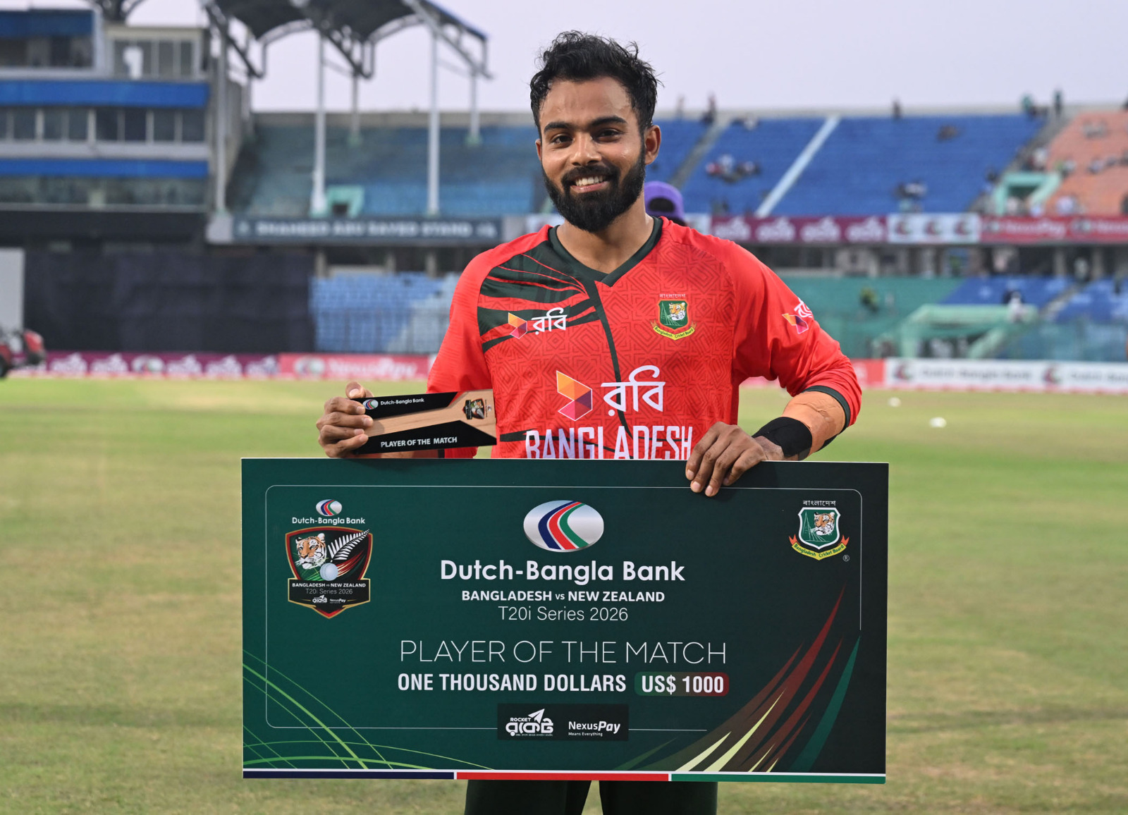 Tawhid Hridoy became Man of the Match©BDCricTime