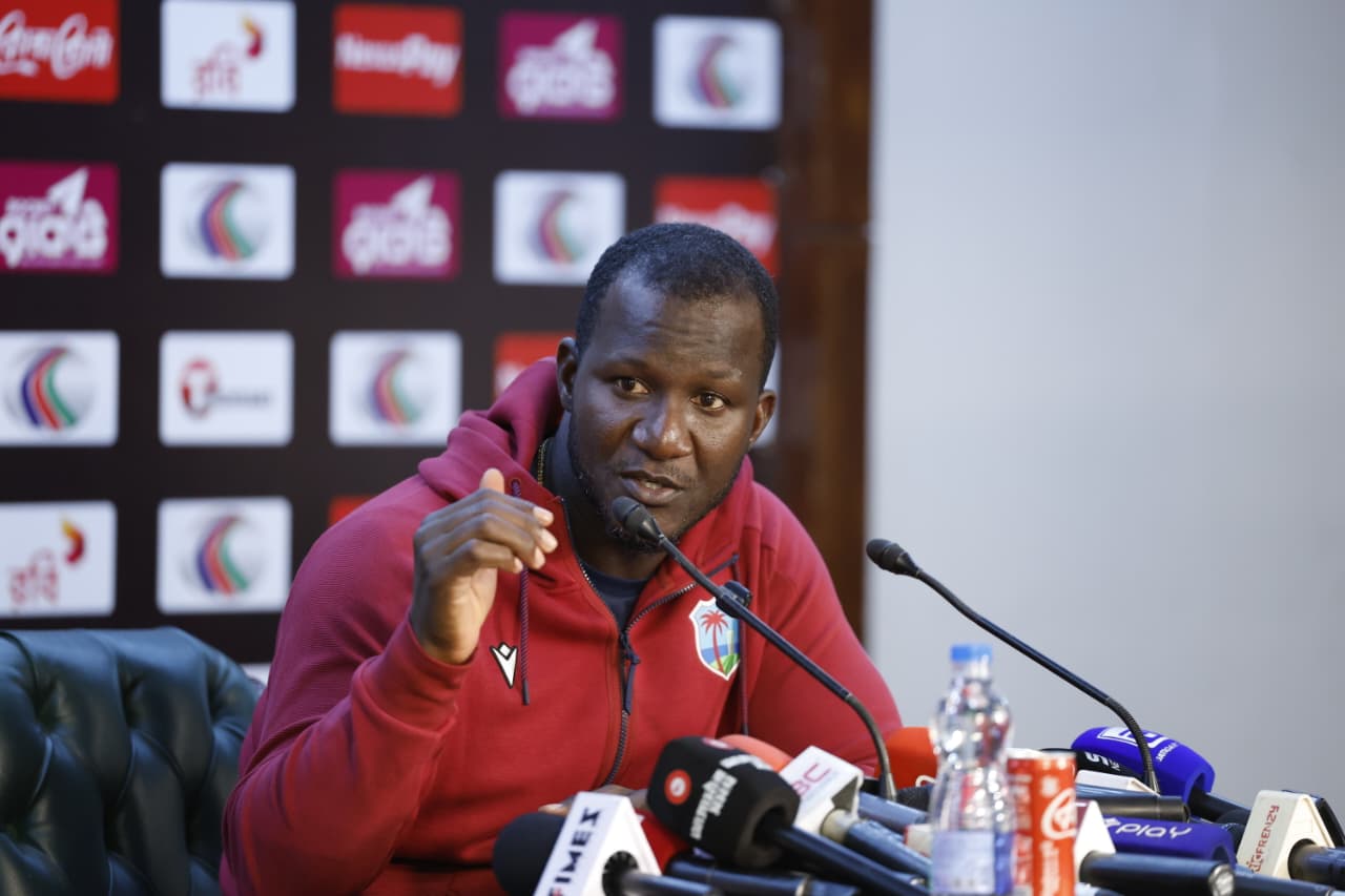 Darren Sammy at the press ©BDCricTime