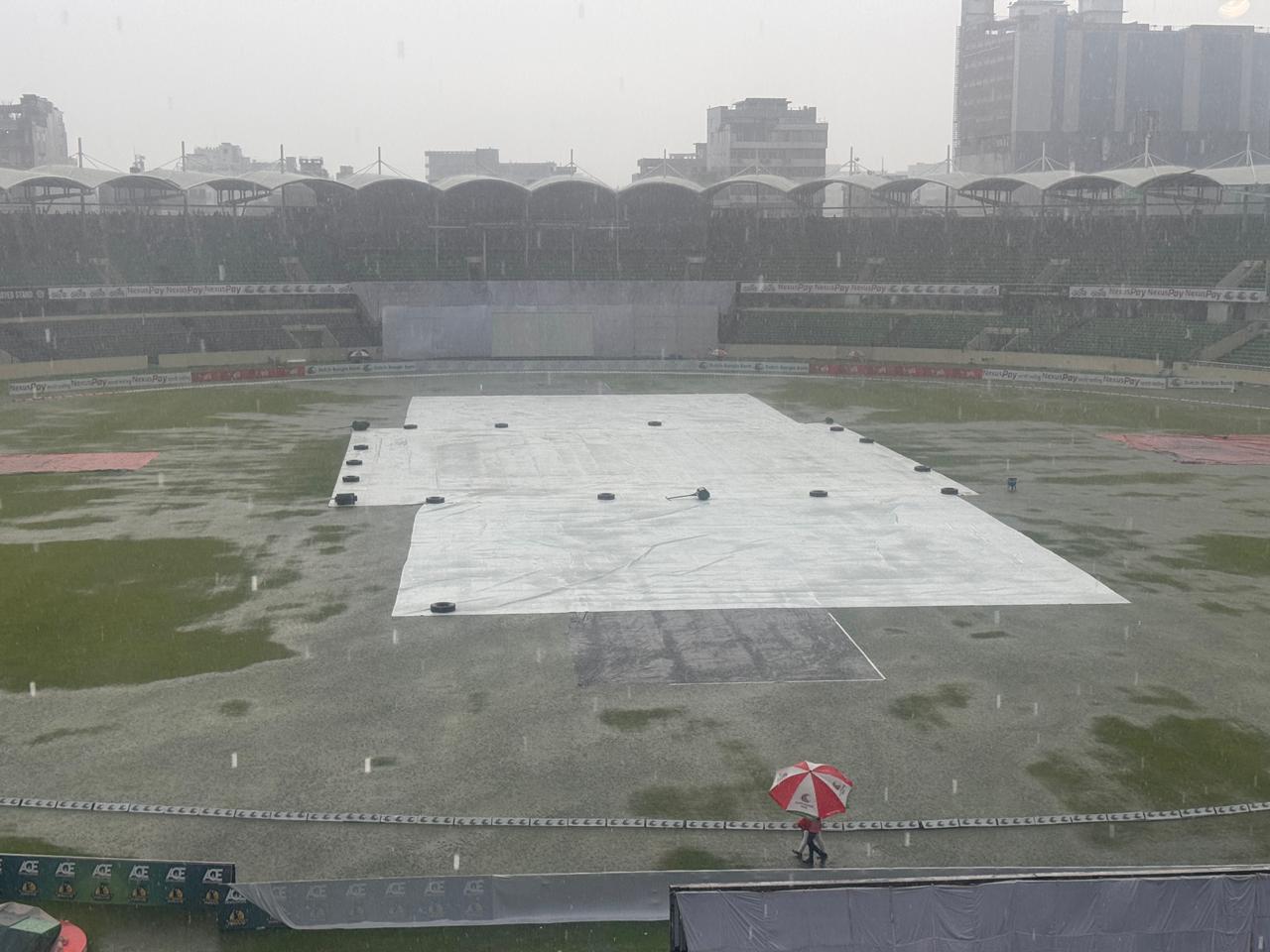 Heavy rainfall in Mirpur ©BDCricTime