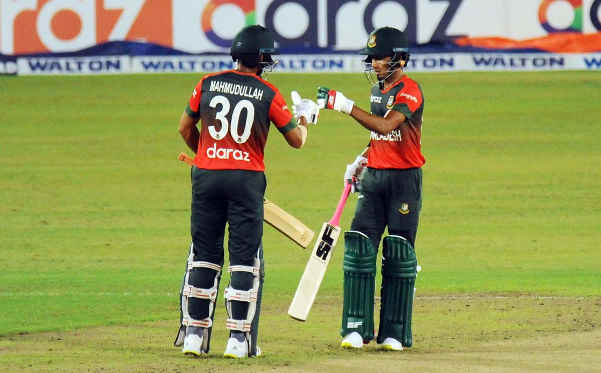 Mahmudullah Riyad and Afif Hossain made  65 runs partnership, Bangladesh vs New Zealand, 5th T20I, 2021