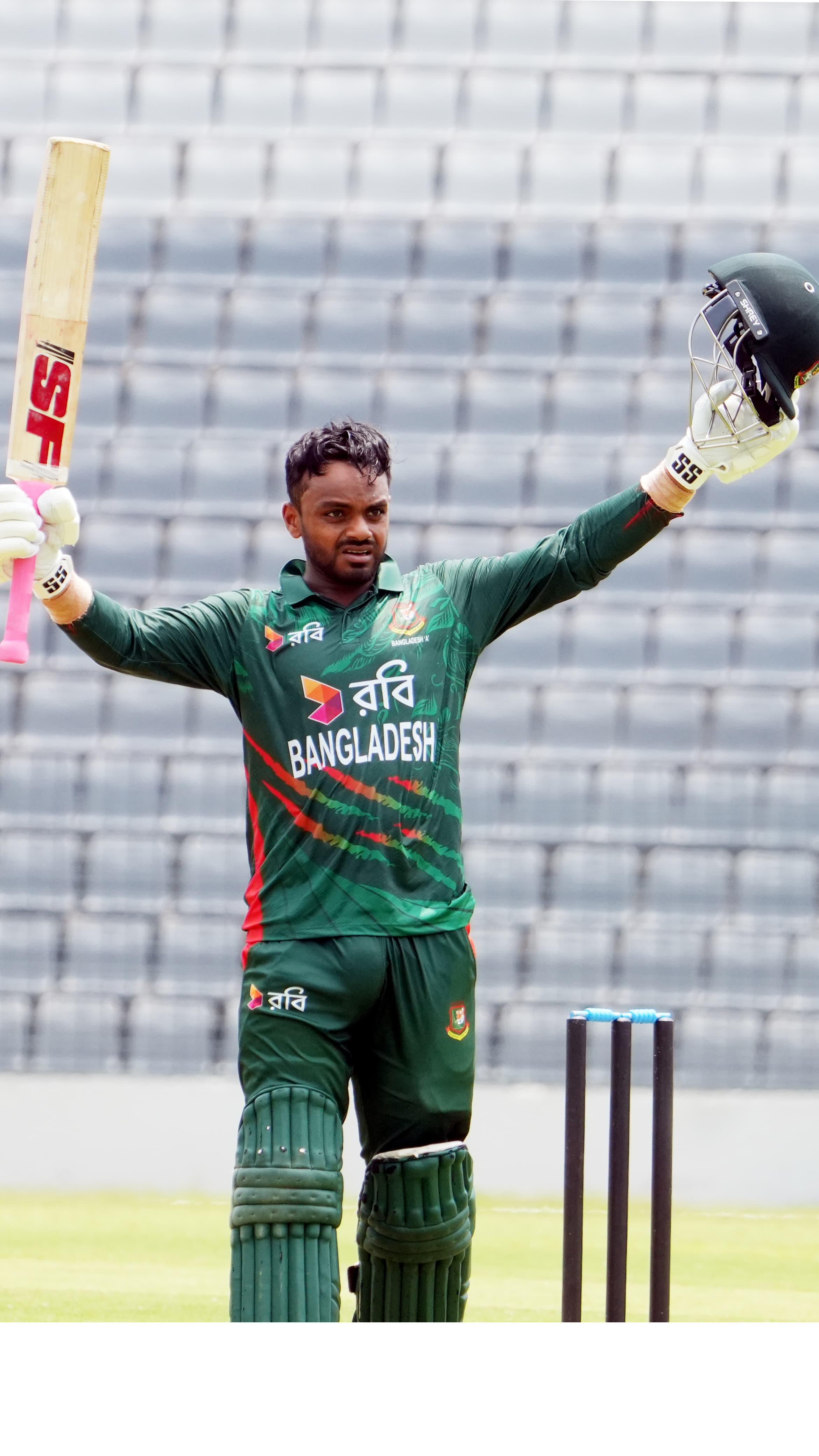 Classy century: Mahidul Islam Ankon hits 105 runs off 108 balls ©BDCricTime