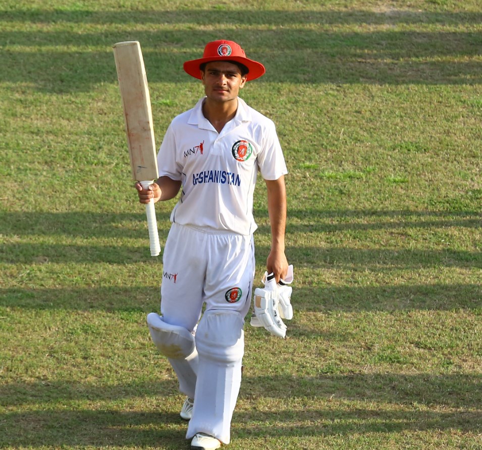 Bilal Sayeedi scores an unbeaten century for Afghanistan U19s. Bangladesh U19s vs Afghanistan U19s, Only Youth Test, 2021.