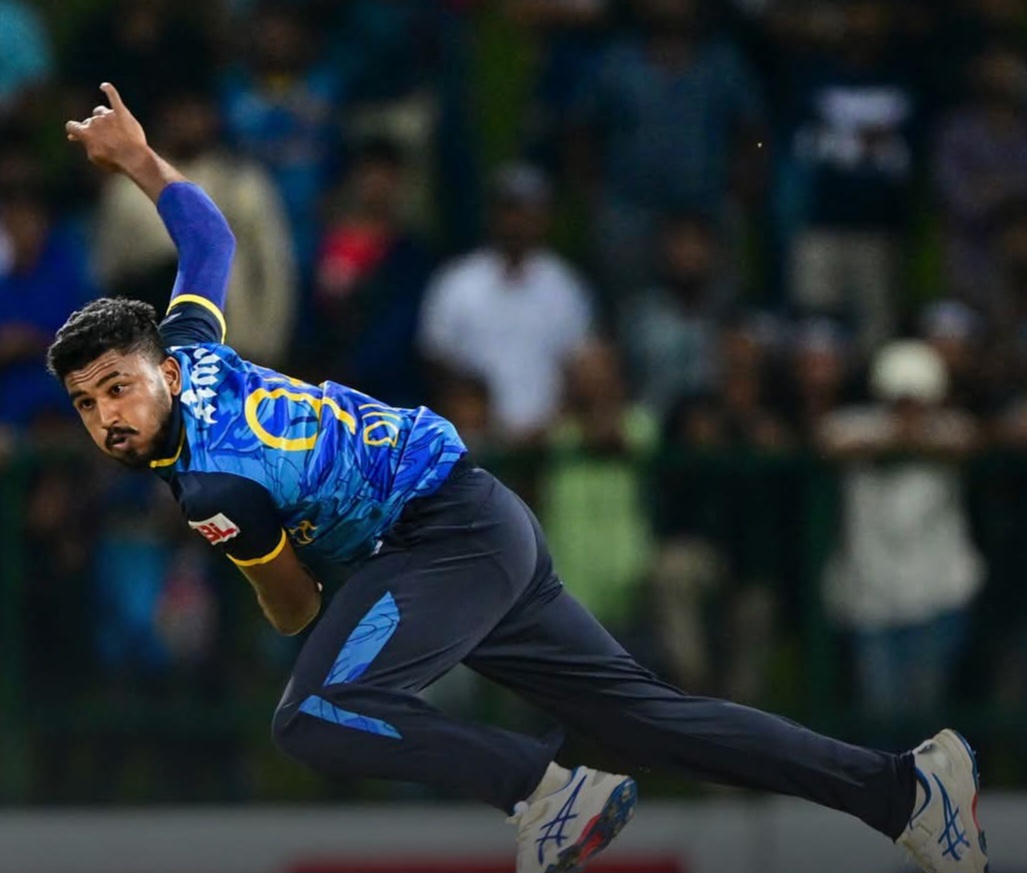 Dilshan Madushanka last over hat-trick helps Sri Lanka claim a 7-run victory