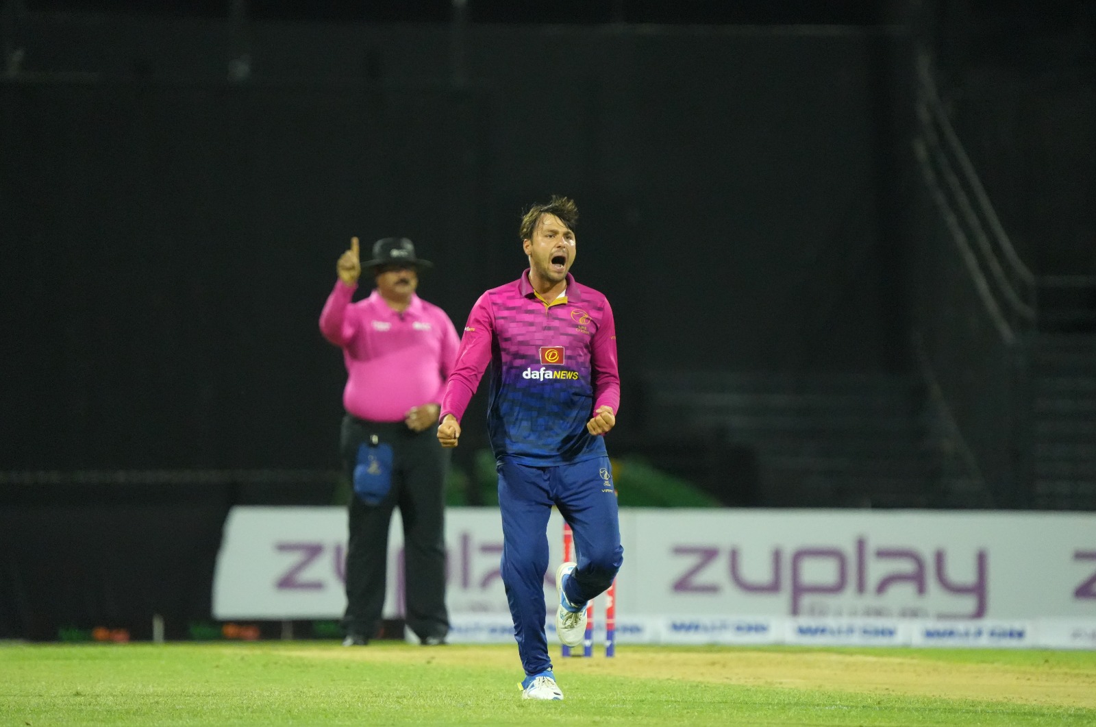Muhammad Jawadullah takes 4 wickets for 21 against Bangladesh ©ECB