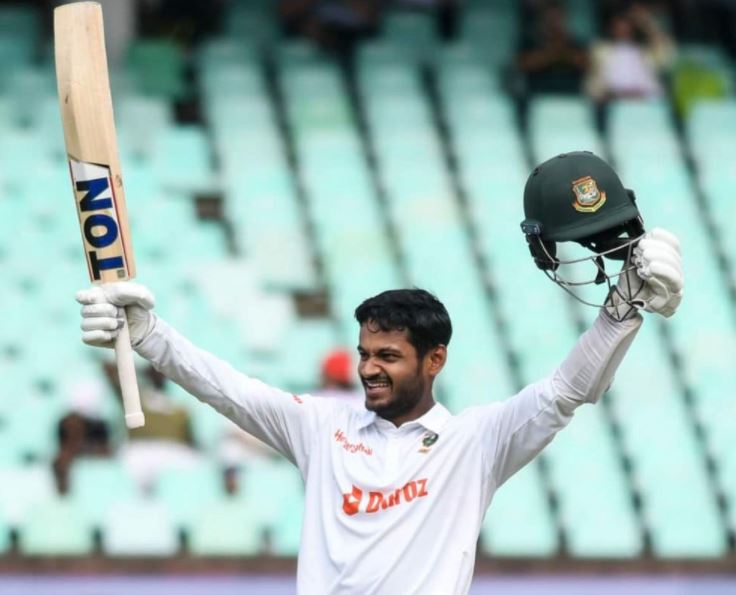 Mahmudul Hasan Joy slammed his maiden Test ton vs SA. ©Getty Images  