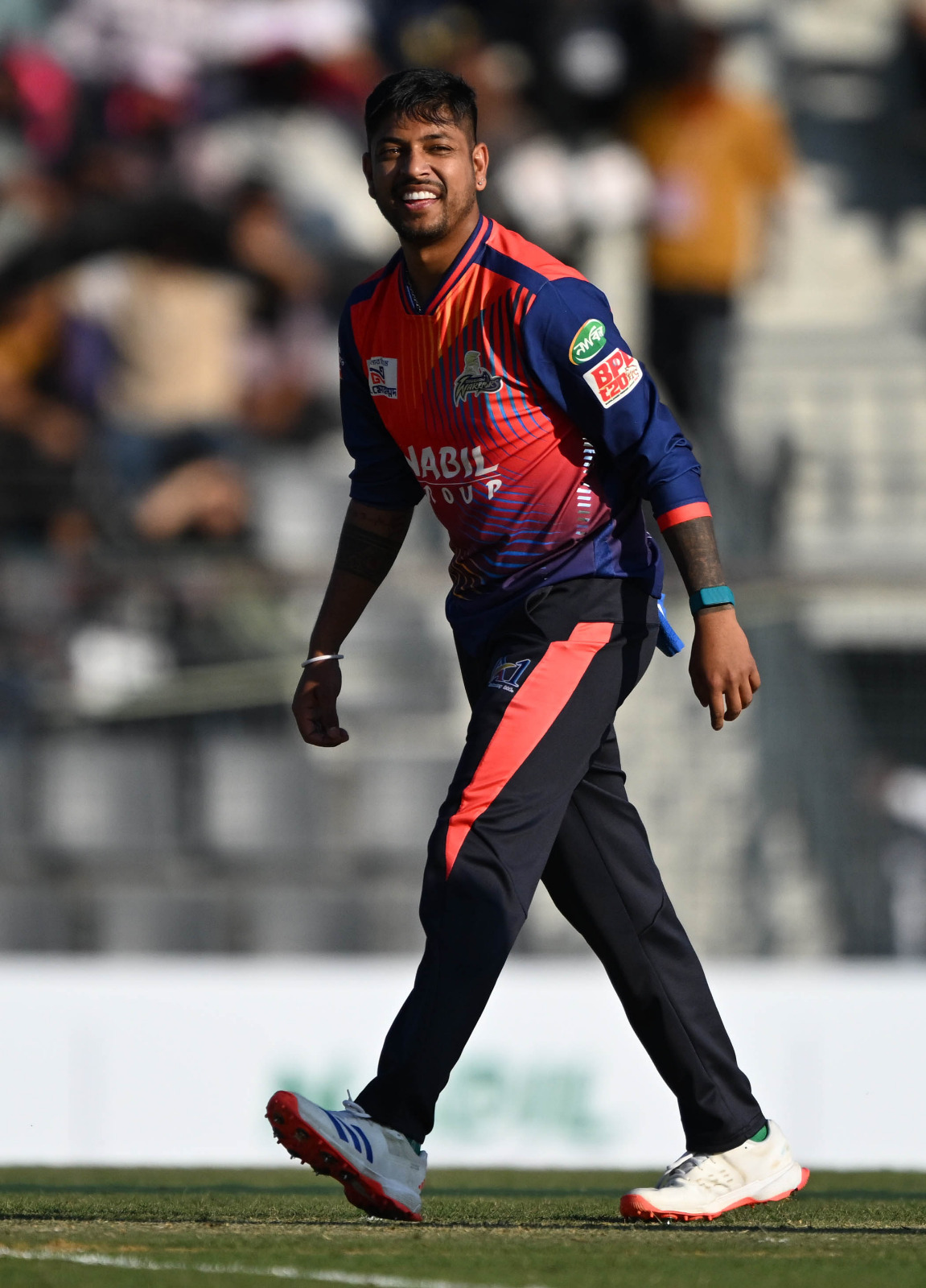 Sandeep Lamichhane claims a two-wicket haul for Rajshahi Warriors ©BDCricTime