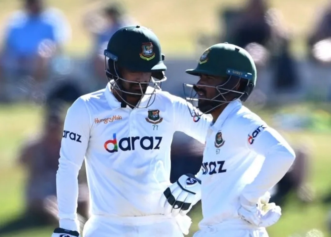Liton Das and Mominul Haque made New Zealand bowlers toil in 158-run partnership. ©Getty Images    