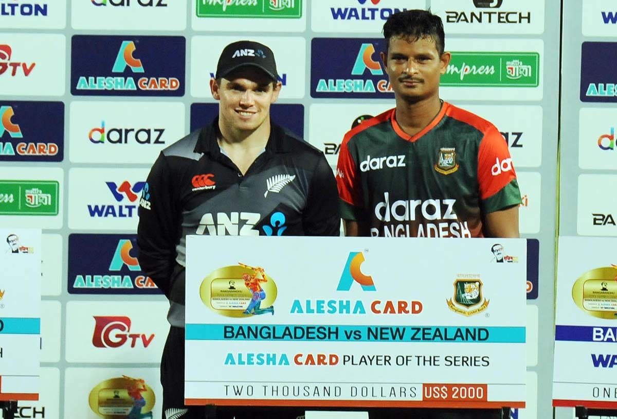 Nasum Ahmed and Tom Latham jointly became player the series, Bangladesh vs New Zealand, 5th T20I, 2021
