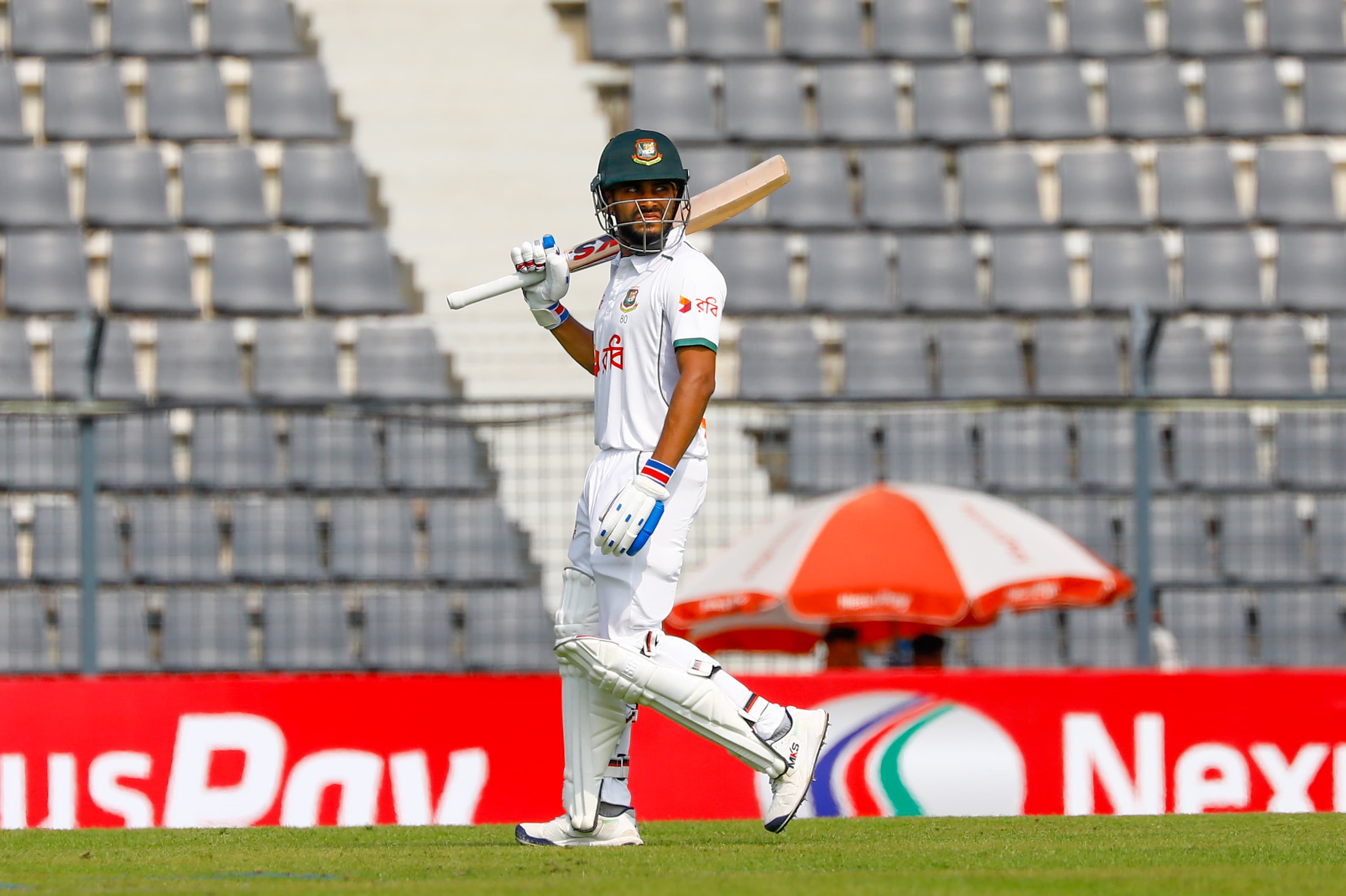 Disappointing knock: Mehidy Hasan Miraz out for 1 run ©BDCricTime