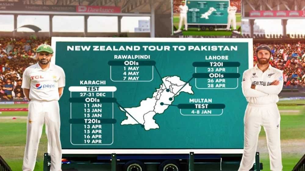 new zealand tour of pakistan 2022