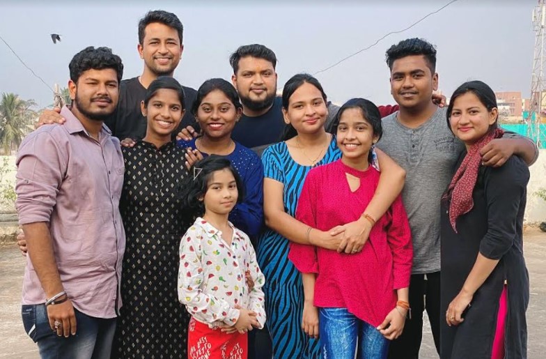 Indian cricketers celebrating the sister-brother bond