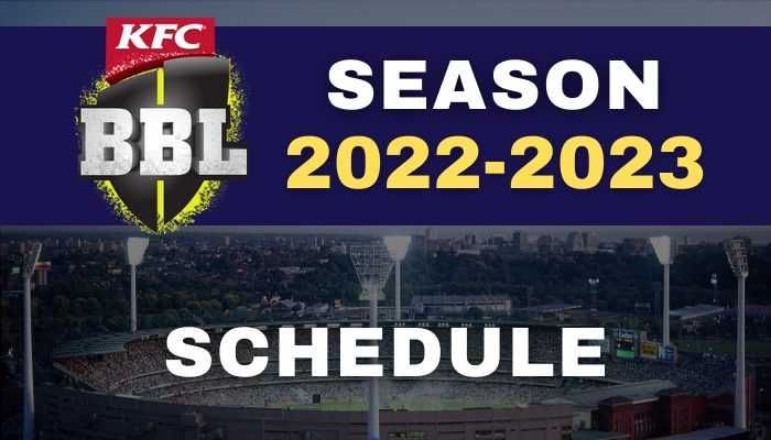 RELEASED: BBL Fixtures for the 2021/22 season