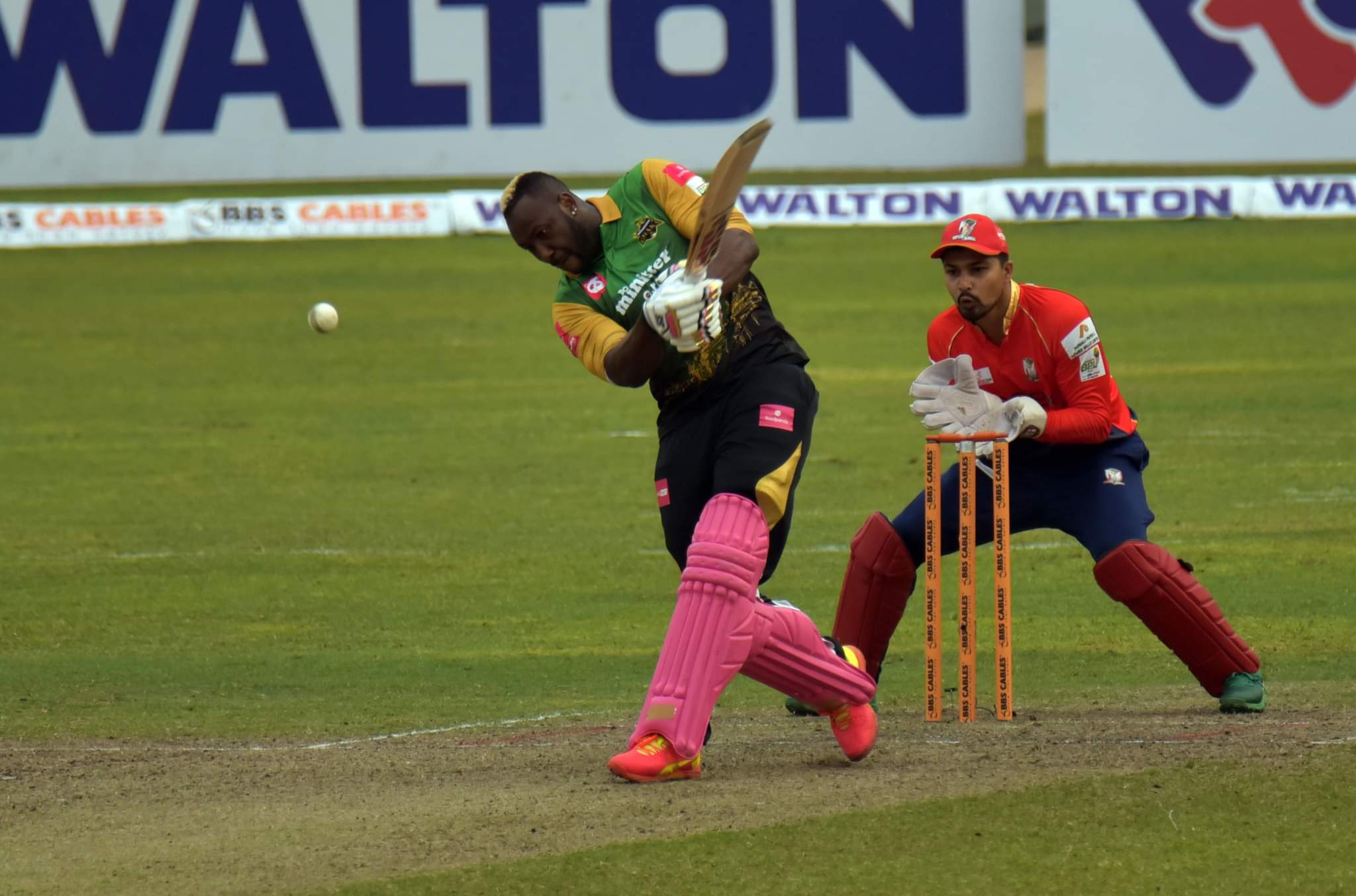 Andre Russell goes big down the ground