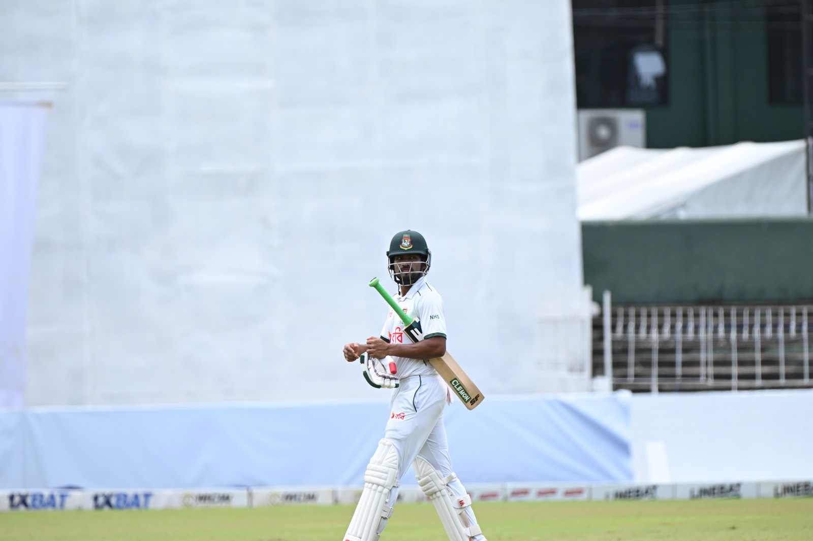 Najmul Hossain Shanto scores only 8 after twin centuries in previous match ©BDCricTime