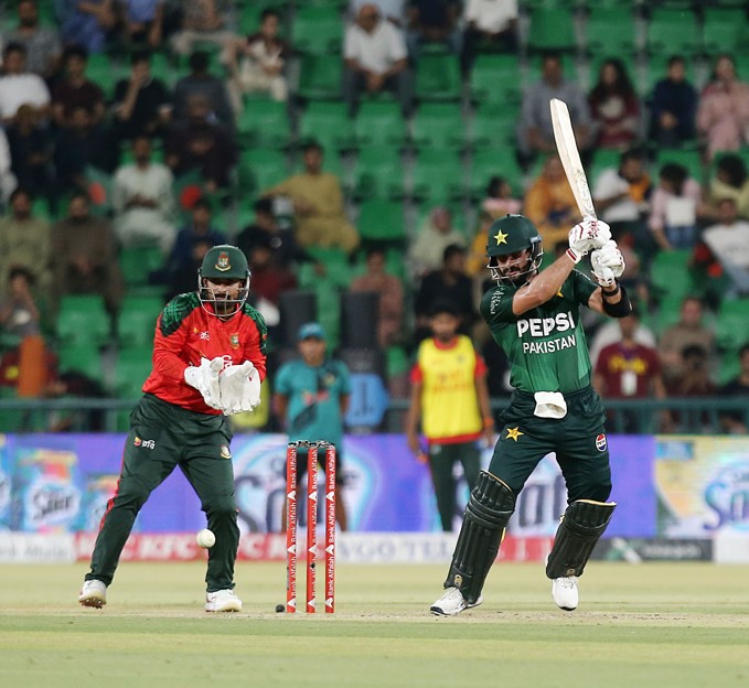Sahibzada Farhan played a match-winning innings of 74 runs from 41 balls ©PCB ©PAKvBAN