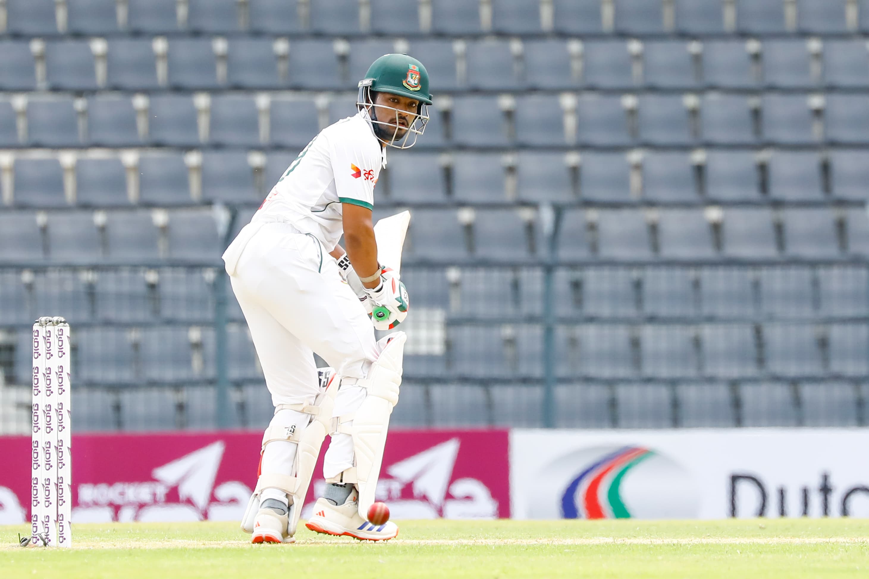Captain Najmul Hossain Shanto departs for 40 runs ©BDCricTime