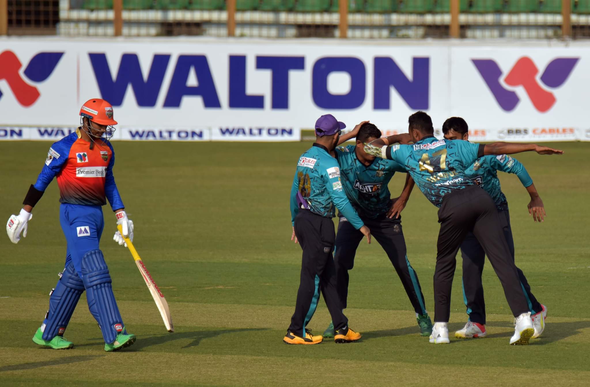 Soumya Sarkar goes for 1 as Chattogram players bring out celebrations   