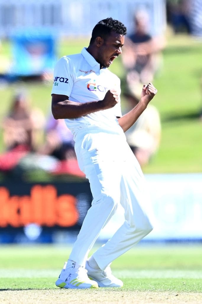 Shoriful Islam roars after getting Ross Taylor, New Zealand vs Bangladesh, 1st Test, 2022 © Getty Images