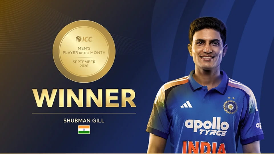 ICC Announce the Men's Player of the Month for September 2026