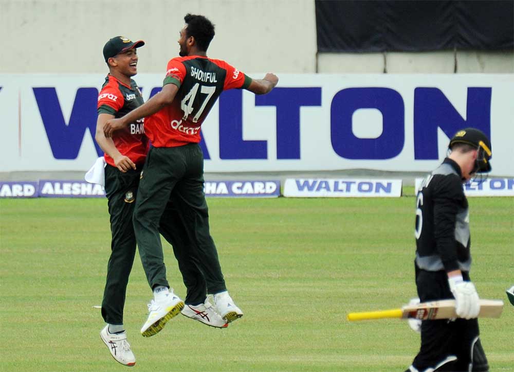 Taskin Ahmed and Shariful Islam celebrated as like MashKin, Bangladesh vs New Zealand, 5th T20I, 2021