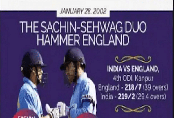On This Day in 2002: Sachin-Sehwag Duo Hammer England