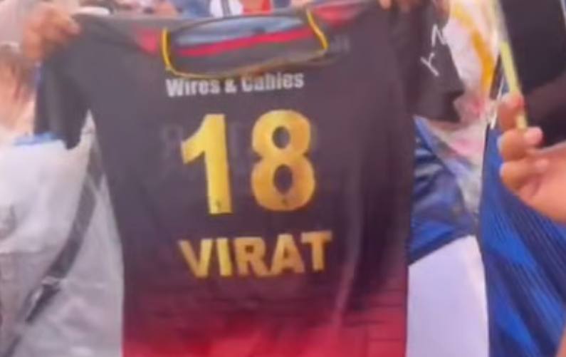 WATCH: Amid Football Fever, Virat Kohli's RCB Jersey Goes Viral at FIFA World Cup