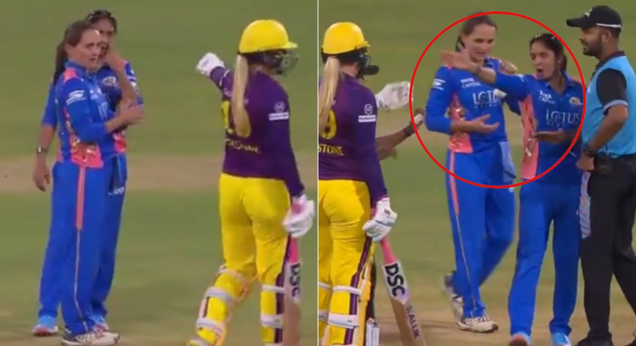 [WATCH] Harmanpreet Kaur & Sophie Ecclestone Involved in Heated Exchange Over Slow Over-Rate Penalty, WPL 2025