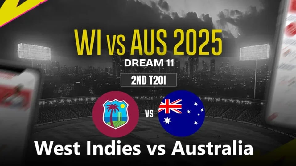 West Indies vs Australia 2nd T20I Match, Dream 11 Prediction, Fantasy Cricket