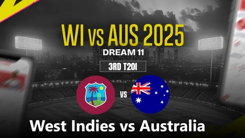 West Indies vs Australia 3rd T20I Match, Dream 11 Prediction, Fantasy Cricket